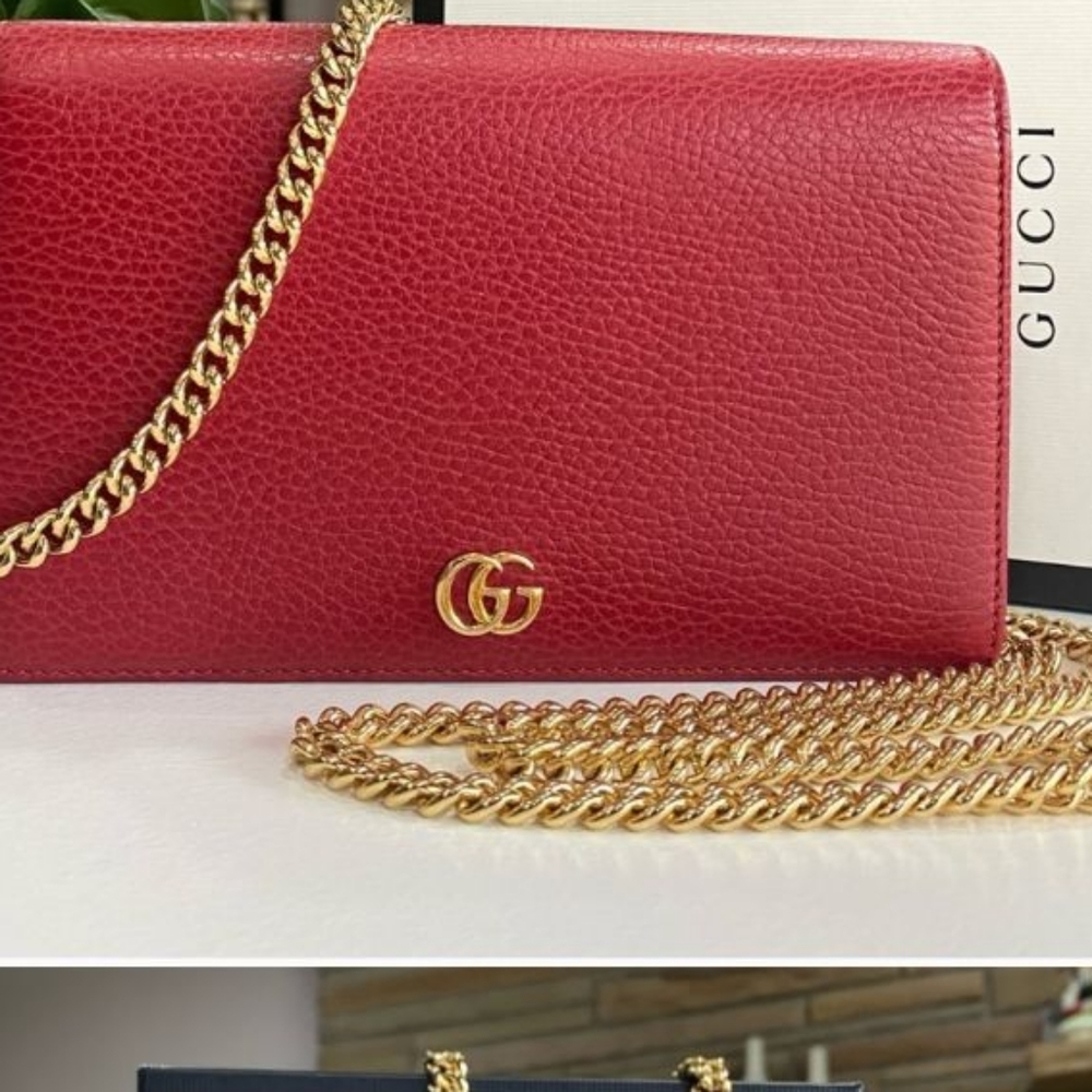 Gucci GG Marmont leather mini chain bag